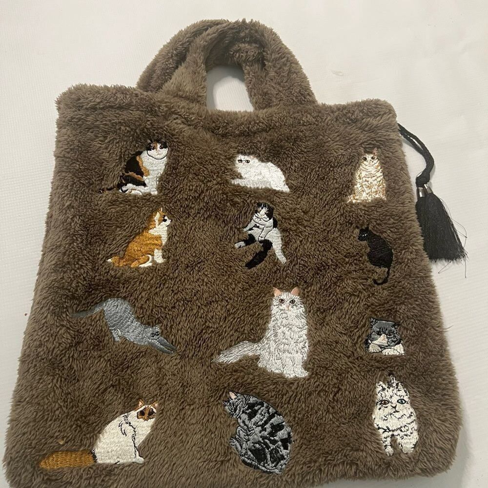 BAG GRAPHIC ANIMALS TASSEL‎ DRAWSTRING